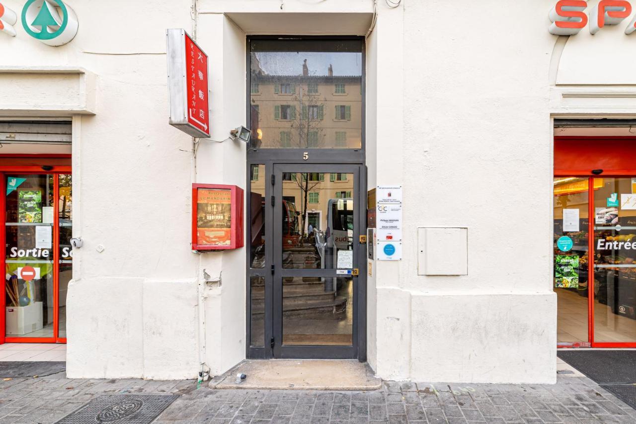 Studio Travel 24M2, 120M Vieux-Port ,Clim , Wifi ,Acces Autonome Avec Code Marselha Exterior foto
